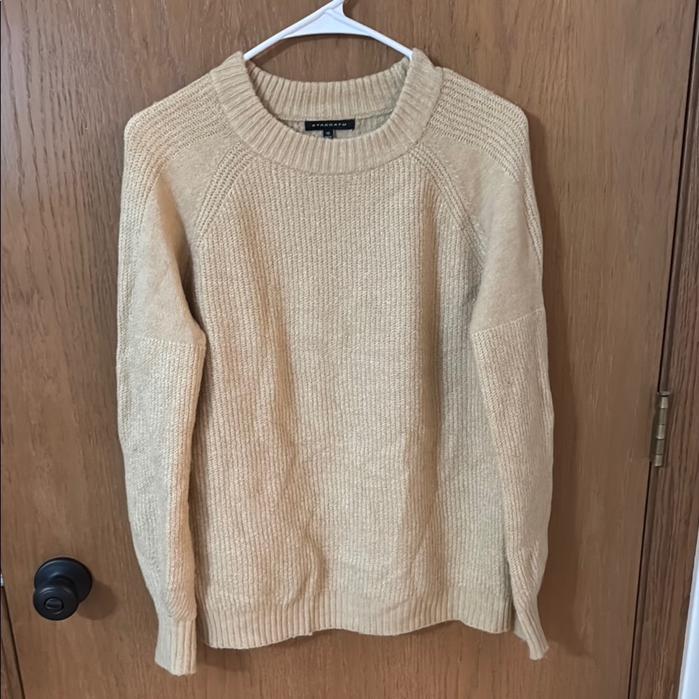 Staccato Tan Crew Neck Sweater
